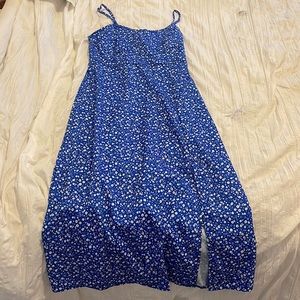 Blue floral dress